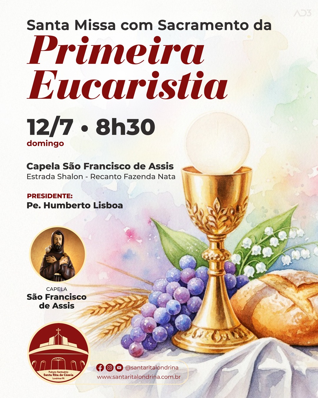 Santa Missa com o Sacramento da Primeira Eucaristia