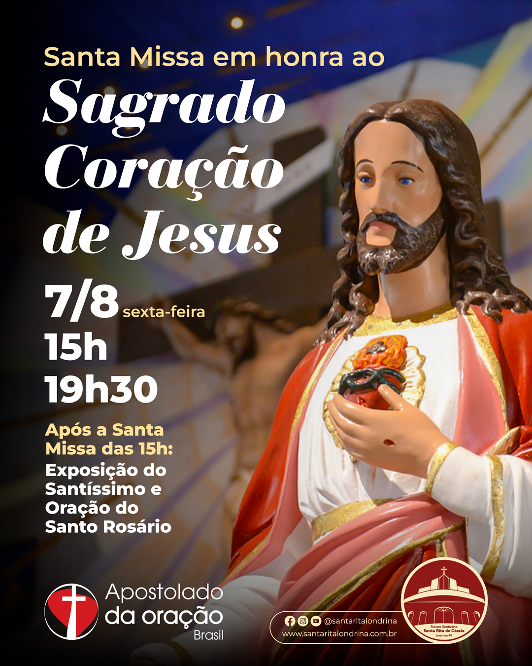 Santa Missa em Honra ao Sagrado Coração de Jesus