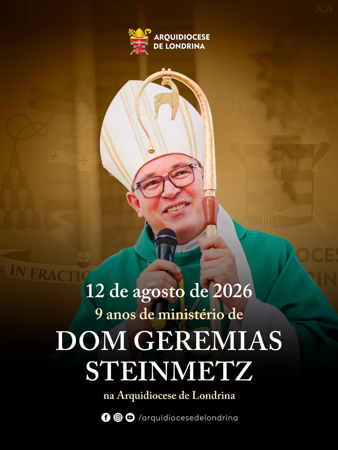 9 ANOS DE MINISTÉRIO DE DOM GEREMIAS NA ARQUIDIOCESE DE LONDRINA
