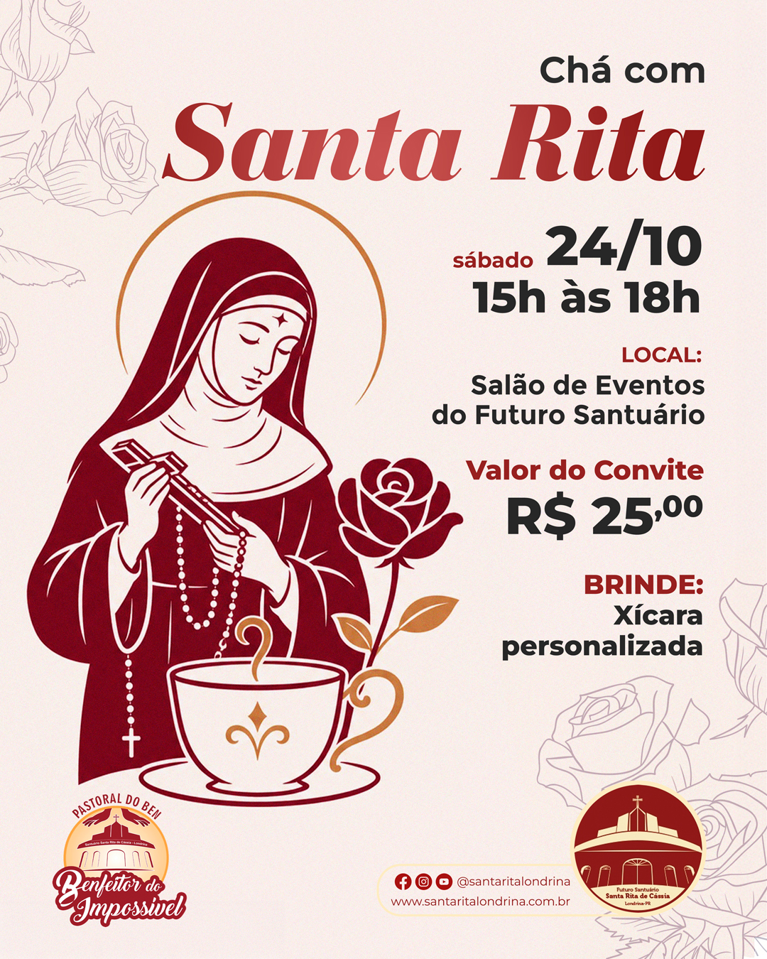Chá com Santa Rita