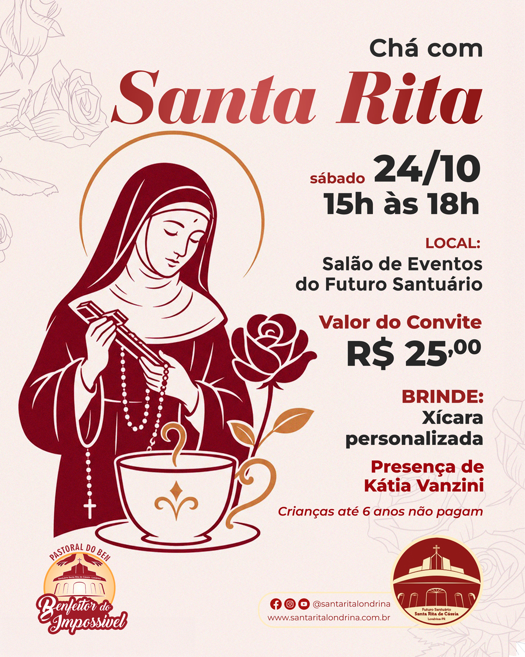 Chá com Santa Rita