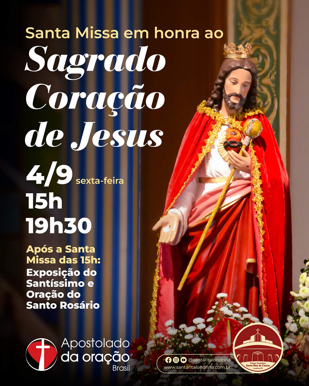 Santa Missa em Honra ao Sagrado Coração de Jesus