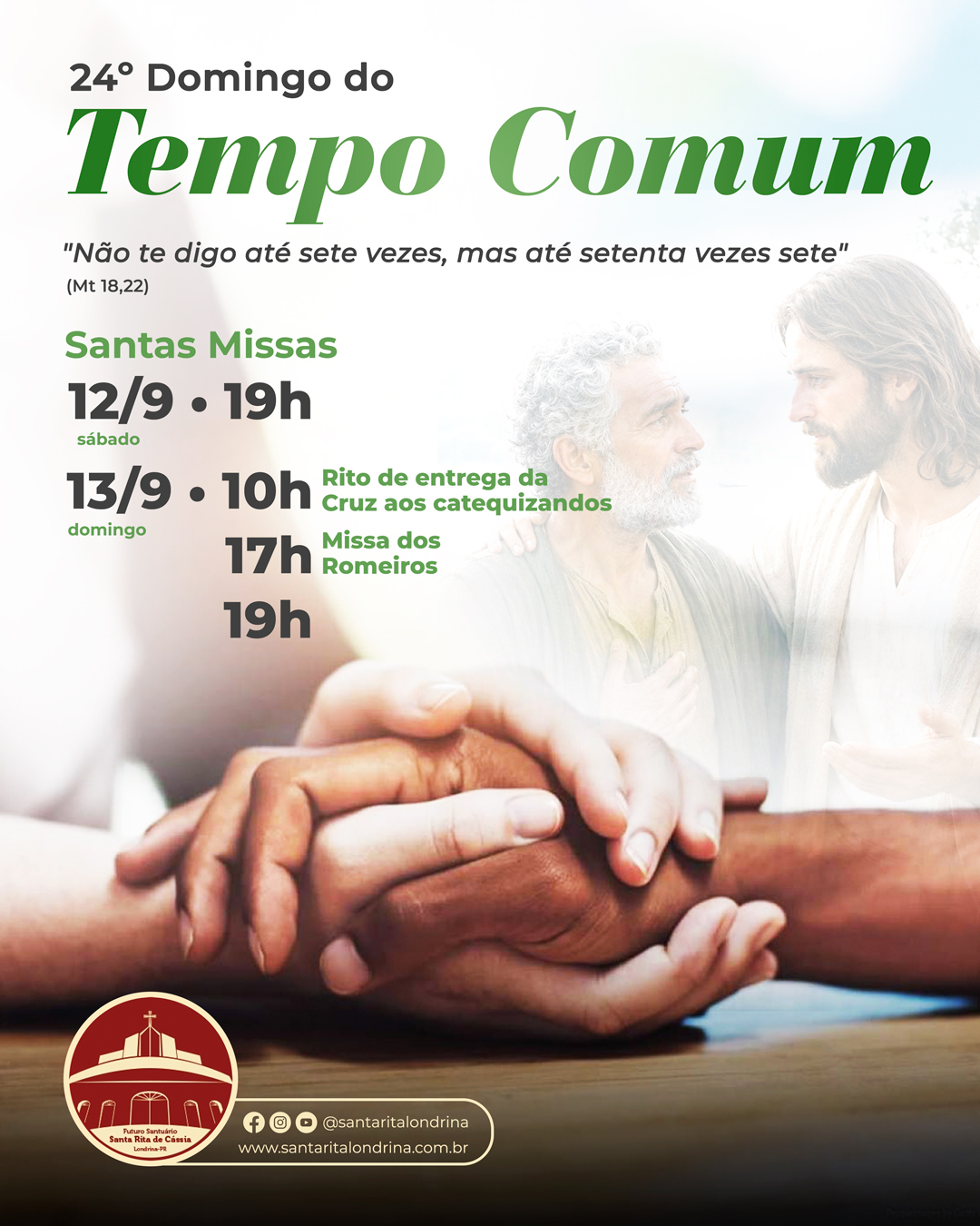 Missas do 24º Domingo do Tempo Comum