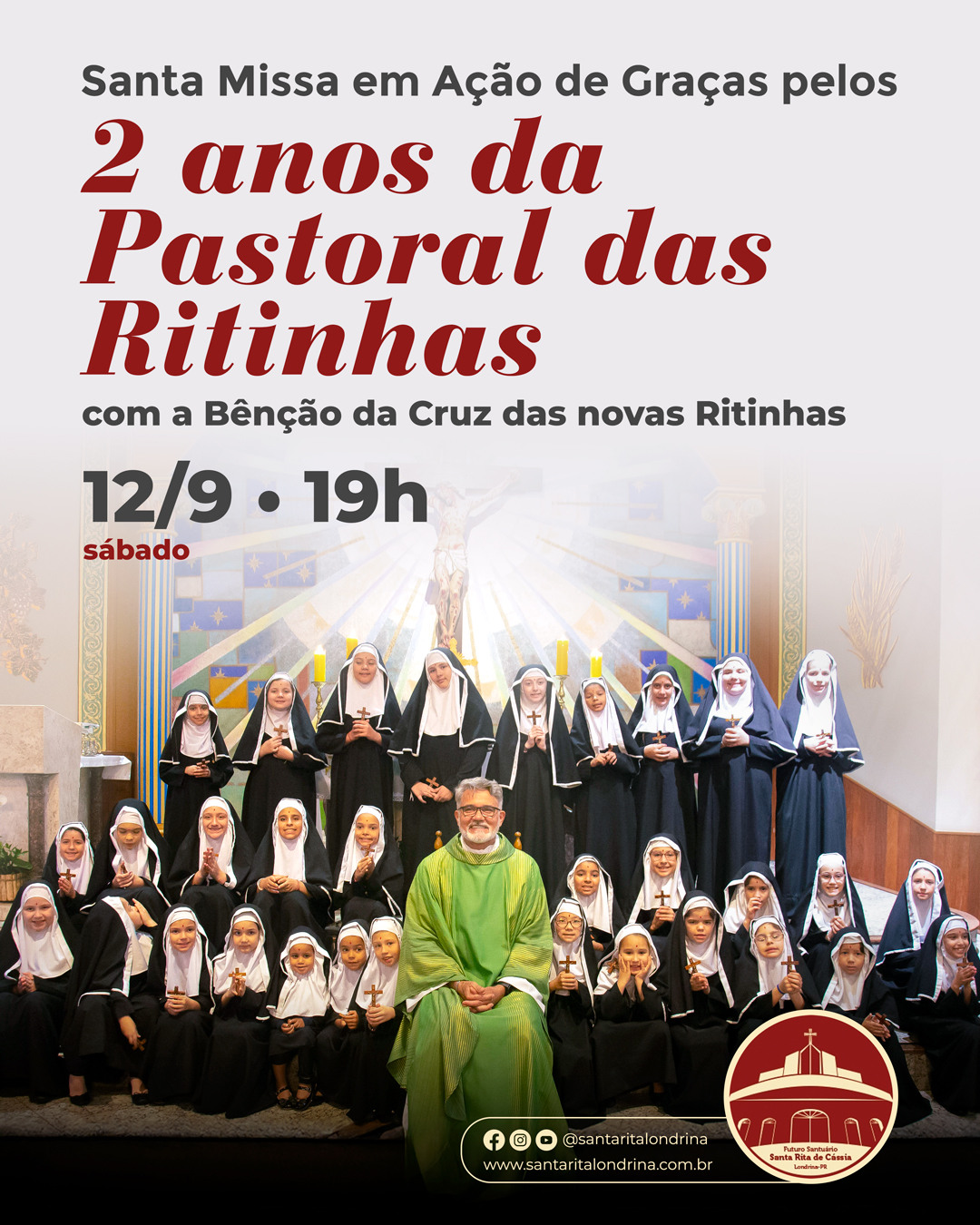 Santa Missa em ação de graças pelos 2 anos da Pastoral das Ritinhas