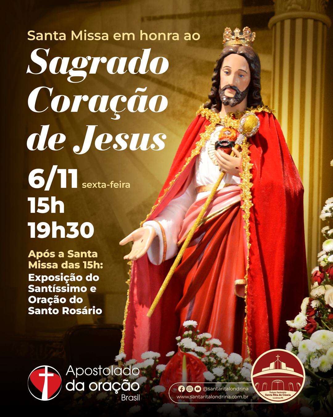 Santa Missa em honra ao Sagrado Coração de Jesus