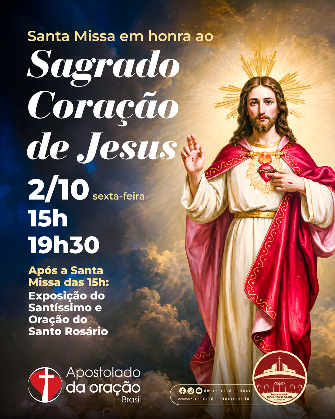 Santa Missa em honra ao Sagrado Coração de Jesus