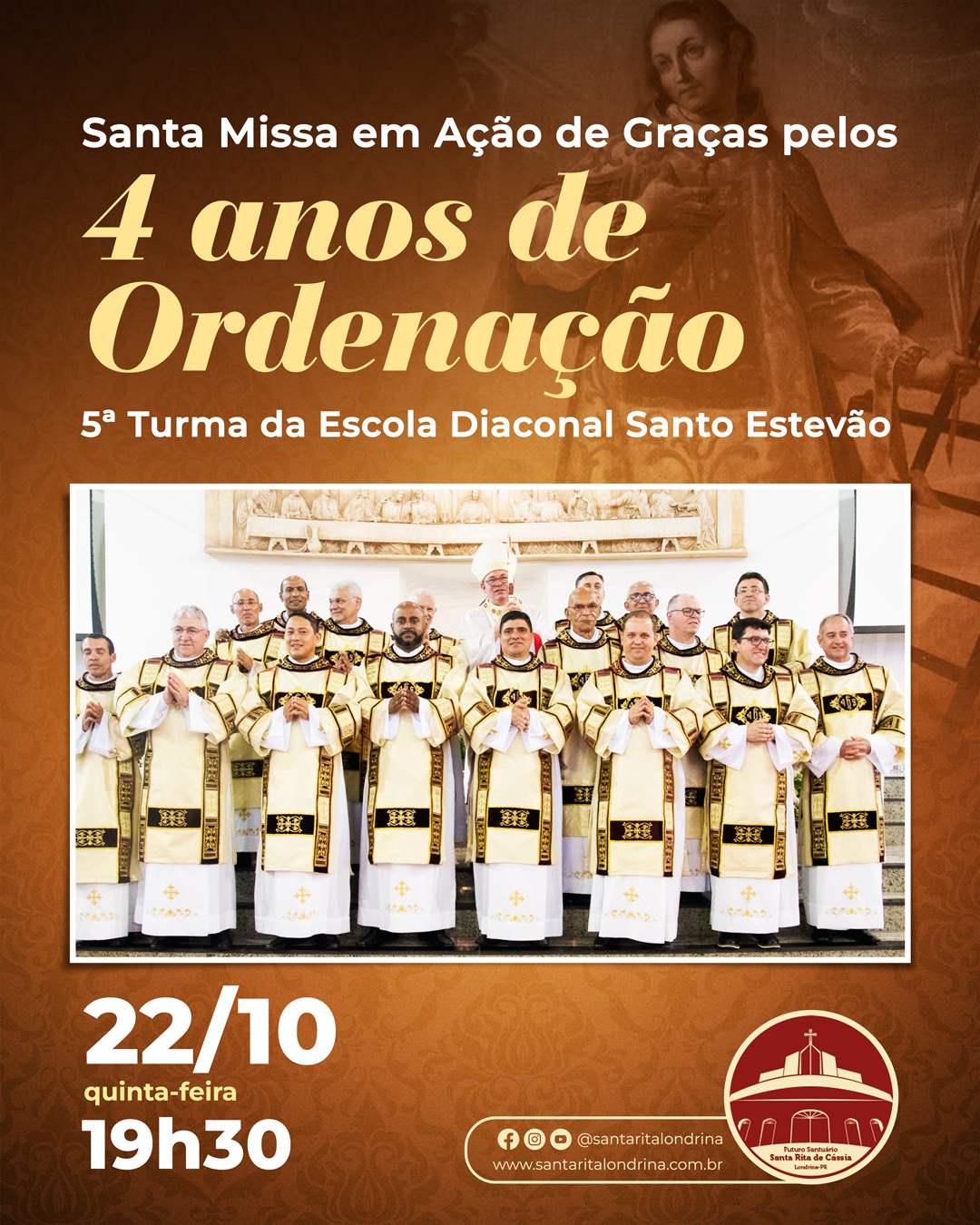 Santa Missa em Ação de Graças pelos 4 anos de ordenação