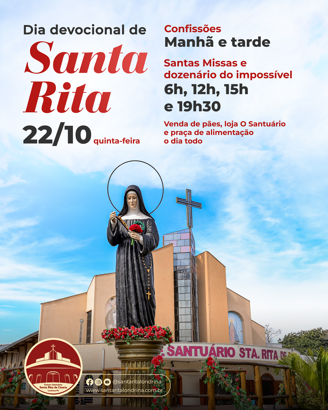 Dia devocional a Santa Rita de Cássia