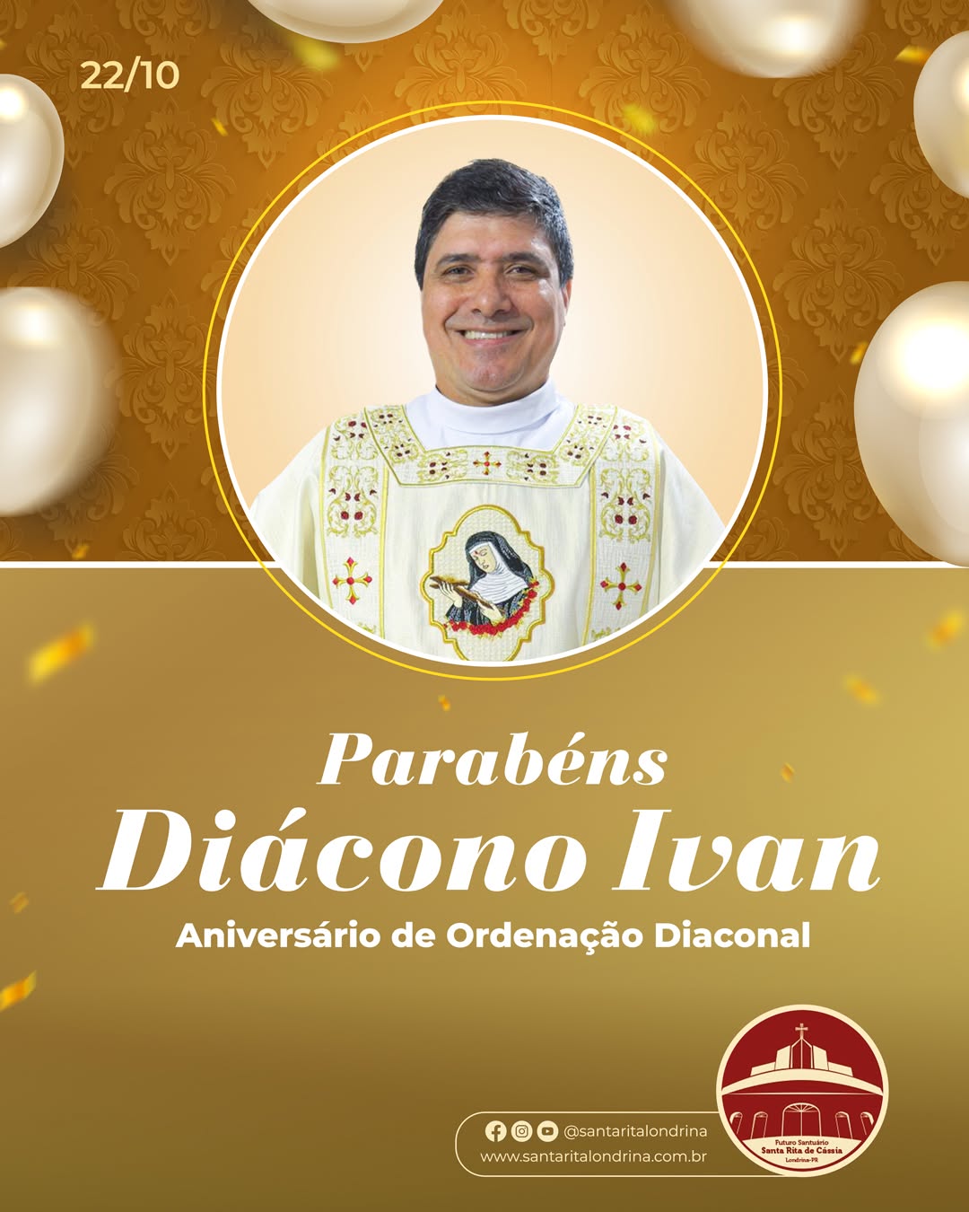 Parabéns Diácono Ivan